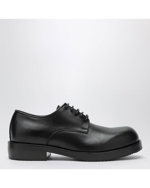 Dries Van Noten Black Classic Leather Derby Shoes for men