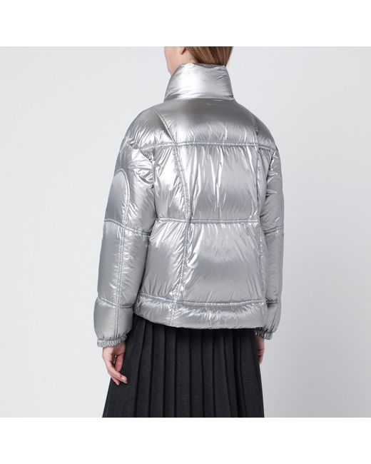 Herno Gray Metallic Shield Laminar Jacket