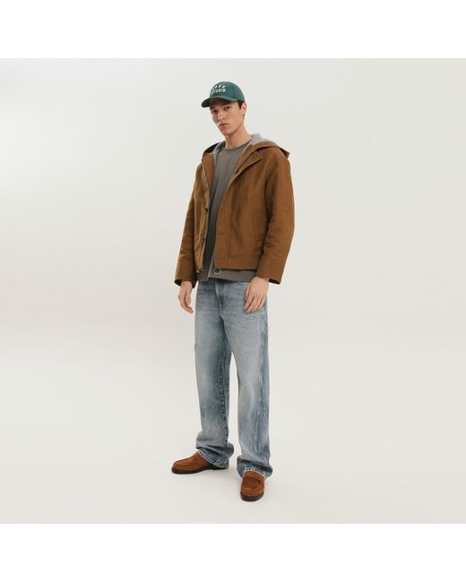 1989 STUDIO Brown Workwear Jacket for men
