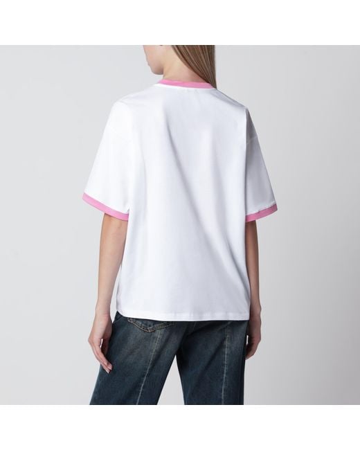 Versace White Regular-Fit Cotton Jersey T-Shirt With Medusa Print