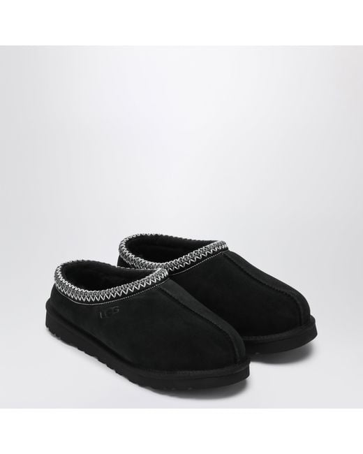 Ugg Black Tasman Eather Slip-Ons for men