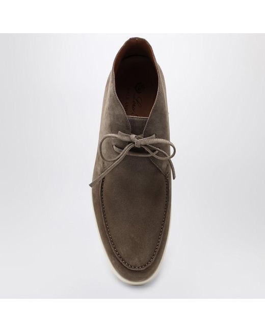 Polacchini walk and walk color tortora di Loro Piana in Brown da Uomo