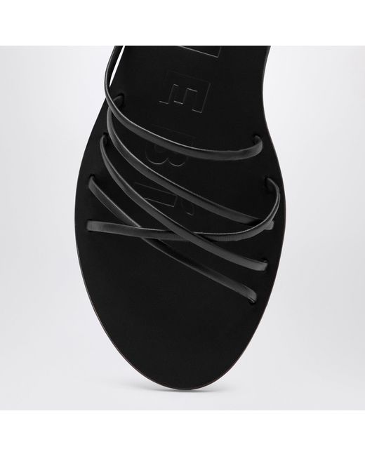 Manebí Black Crossover Leather Sandals