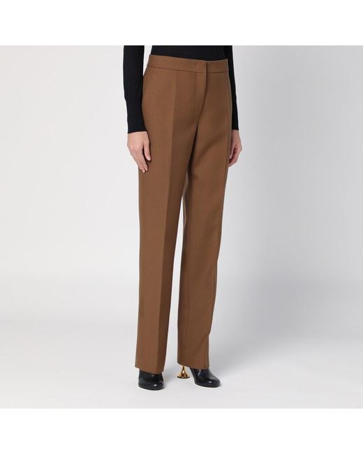 Jil Sander Brown Wool Trousers