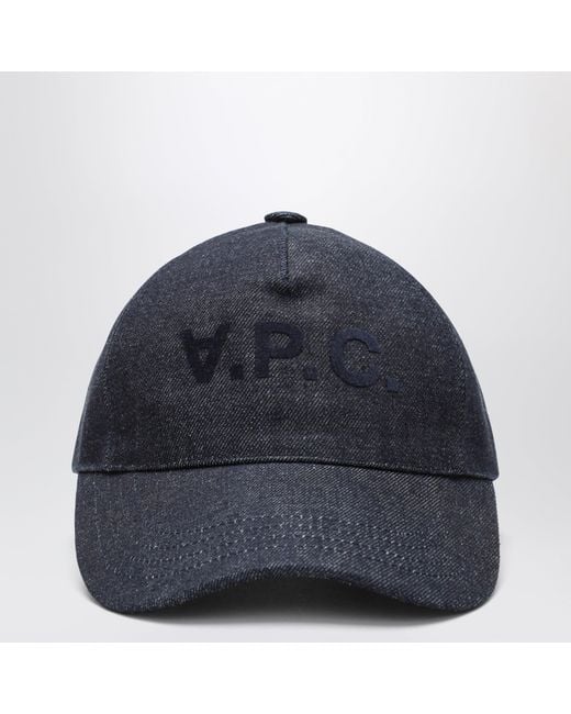 A.P.C. Blue Cotton Baseball Cap