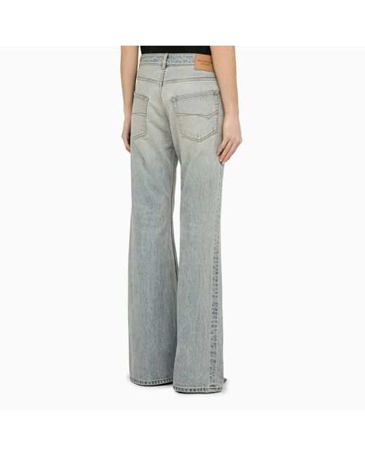 Balenciaga Gray Denim Flared Jeans