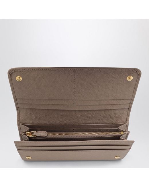 Prada Brown Saffiano Wallet