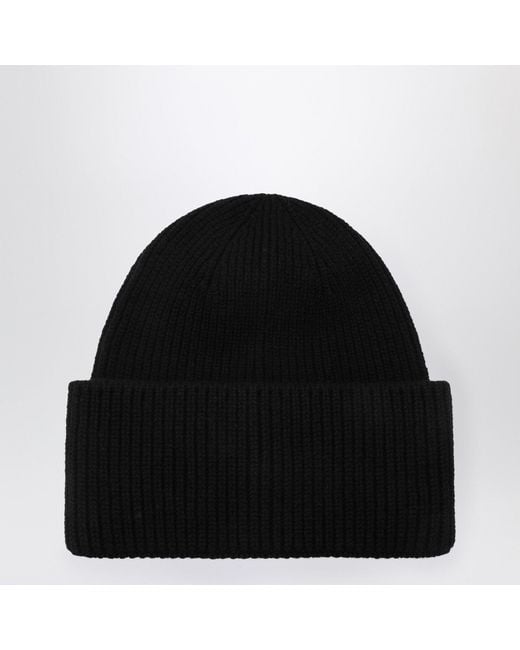 Destin Black Wool And Cashmere Beanie