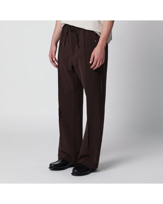 Needles Black Polyester Piping Cowboy Pants for men