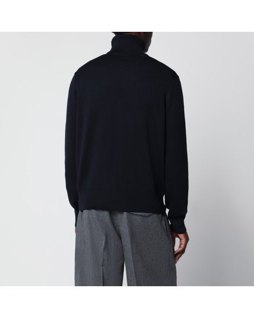 AMI Black Turtleneck Sweater Ami De Coeur for men