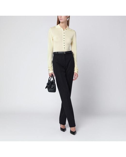 Pantaloni neri in lana di Jacquemus in Black