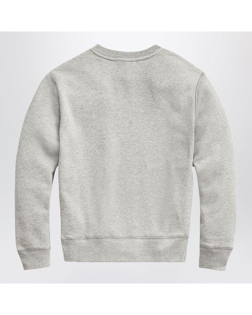 Polo Ralph Lauren Gray Cotton-Blend Sweatshirt