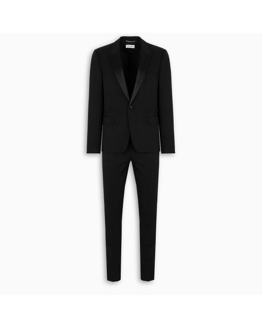 Saint Laurent Black Tuxedo Suit for men