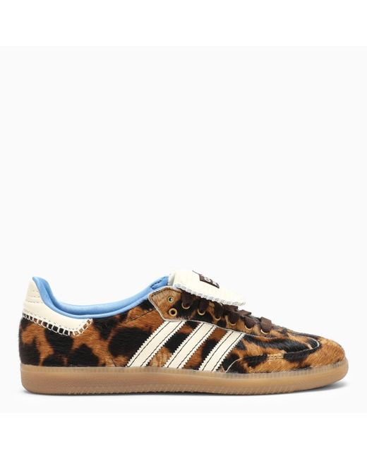 adidas Originals Animalier Leather And Fabric Trainer in Brown for Men |  Lyst