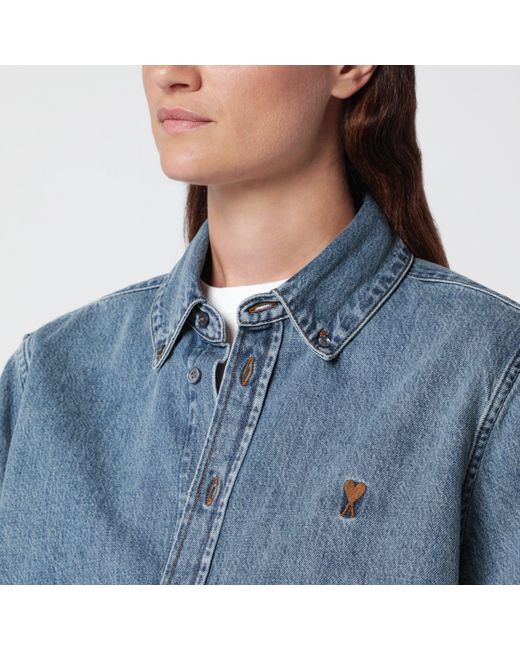 AMI Blue Ami De Coeur Shirt