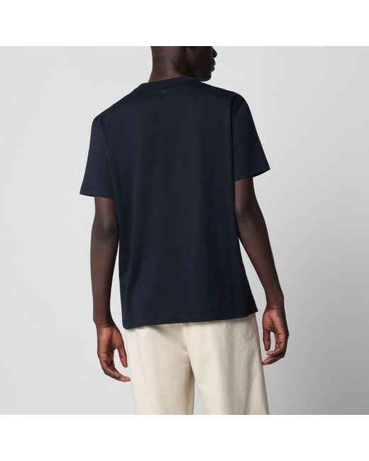 AMI Blue Ami De Coeur Night T-Shirt for men