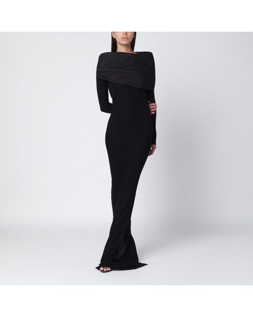 Entire studios Black Long Wool Dress