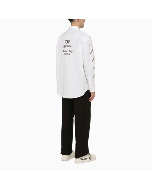 Off-White c/o Virgil Abloh White Off- Oversize Shirt With Logo 23 for men
