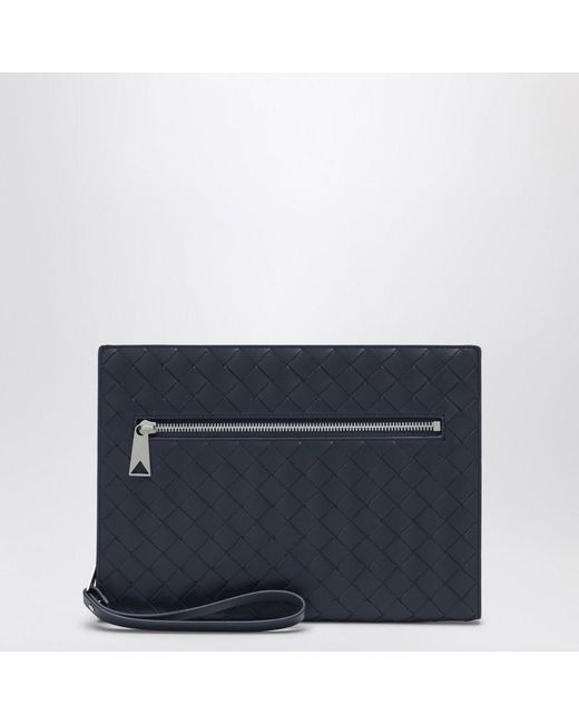 Porte-Documents Gris Shadow En Intrecciato Bottega Veneta pour homme en coloris Blue