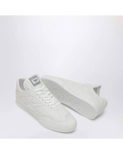 Chloé White Kick Leather Sneaker