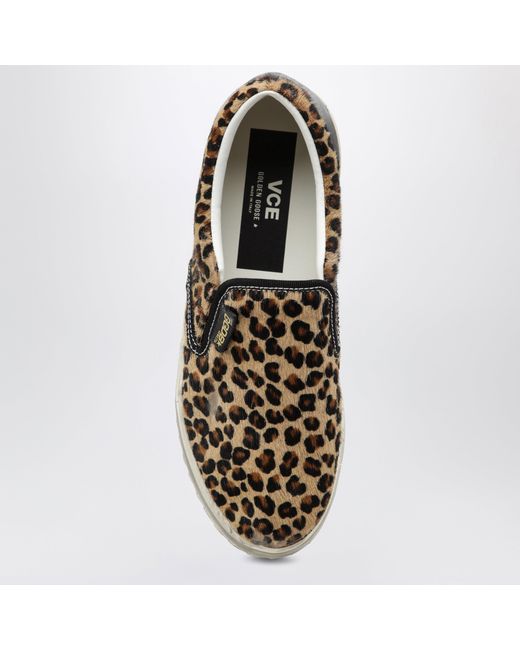 Golden Goose Deluxe Brand Black Vce Penstar Sneakers Mit Leopardenmuster