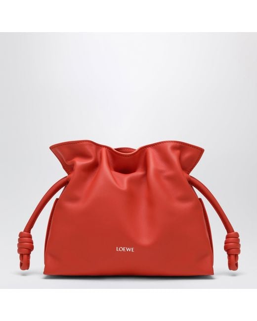 Loewe Red Mini Flamenco Clutch
