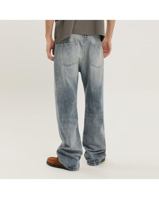 Pantaloni rhodesian in denim stone di 1989 STUDIO in Gray da Uomo