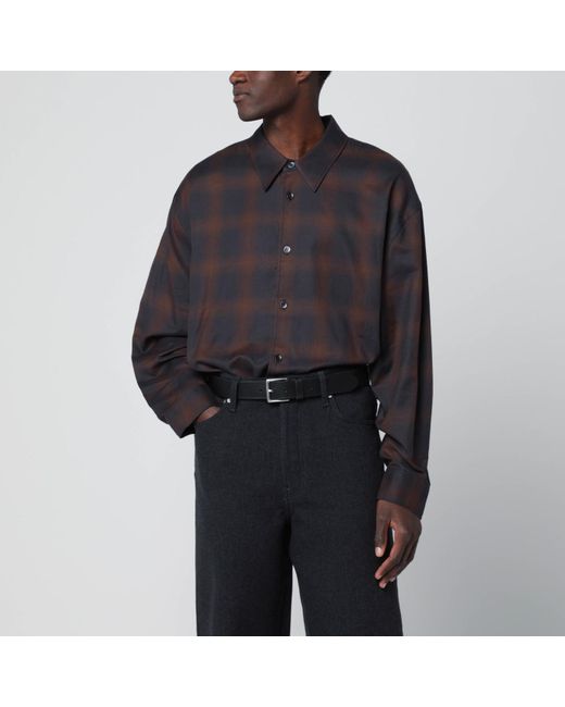 Studio Nicholson Black And Check Shirt for men