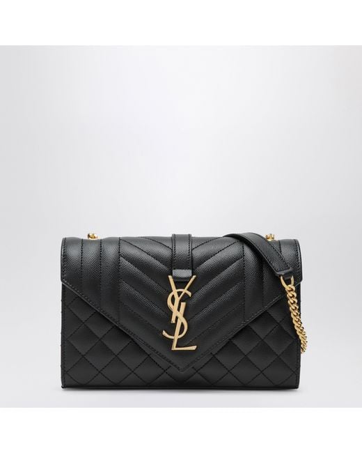 Saint Laurent Black Small Envelope Flap Bag