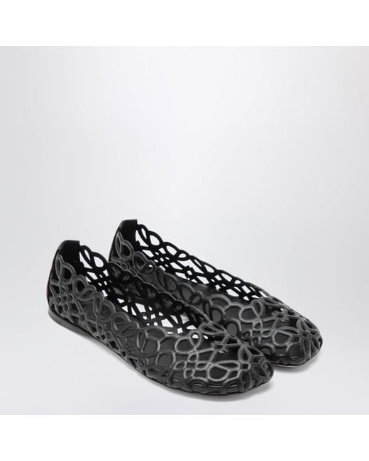 Loewe Black Petal Anagram Ballet Flats