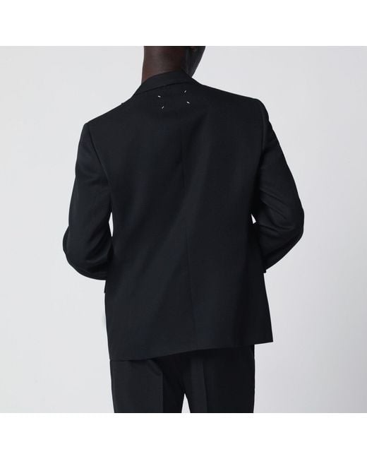 Maison Margiela Black Wool Single-Breasted Jacket for men