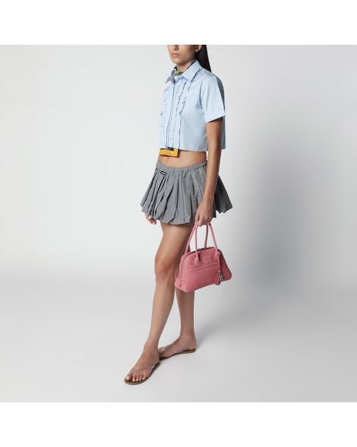 Miu Miu Pink Begonia Vivant Small Nappa Leather Bag