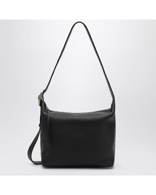 Loewe Loop Hobo Tasche Aus Schwarzem Genarbtem Leder in Black für Herren
