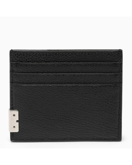Burberry Black Leather B Cut Card Case for men
