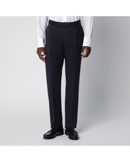 Luigi Bianchi Black Single-Breasted Wool Suit for men