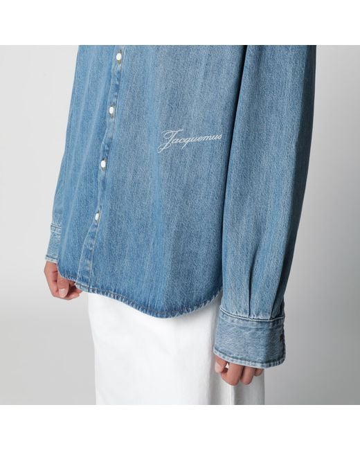 Jacquemus Blue Simon De-Nîmes Denim Shirt for men