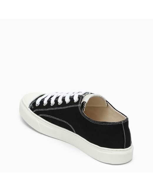 Sneaker bassa nera/bianca in tela di cotone di Vivienne Westwood in Black