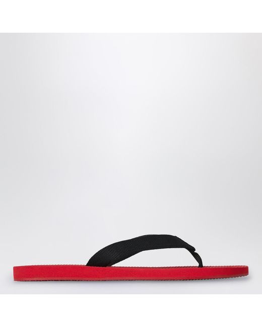 The Row Black Dune Flip-Flops
