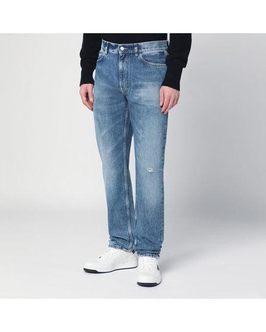 Givenchy Blue Faded Denim Jeans for men