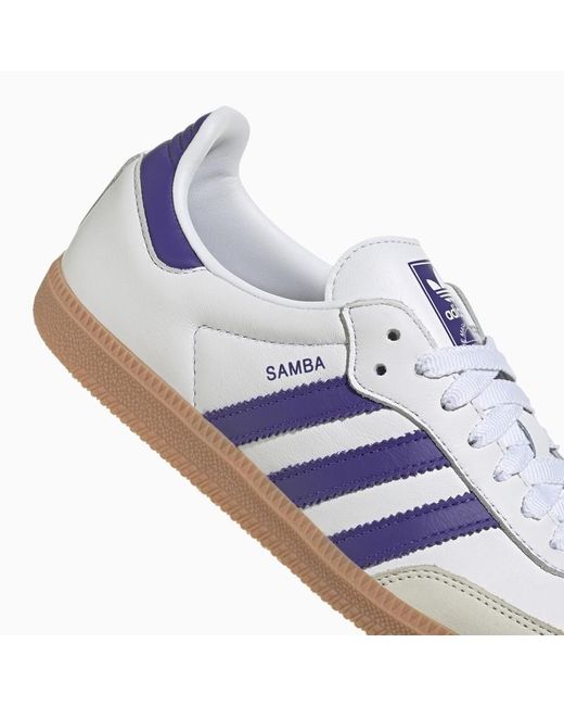 Sneaker bassa samba og bianca/inchiostro di Adidas Originals in Blue