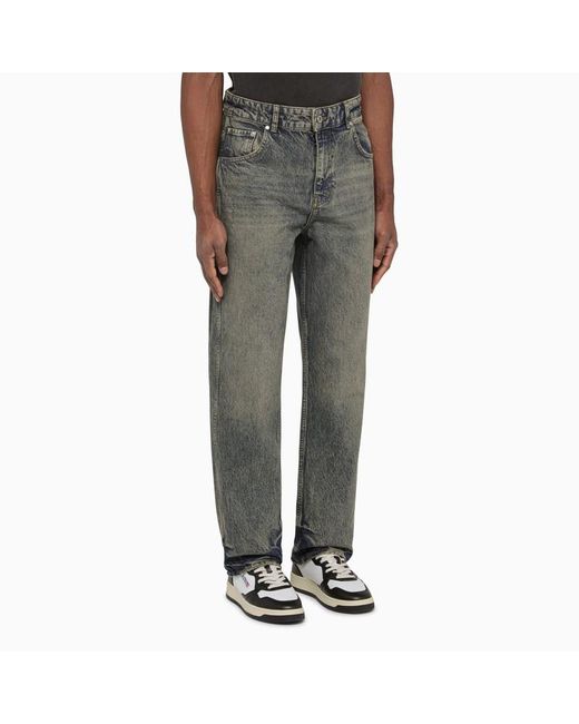 Jeans in denim effetto slavato di Represent in Gray da Uomo