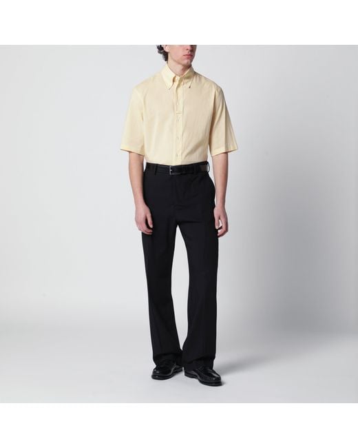 Lemaire Natural Light Short-Sleeve Wool Shirt for men
