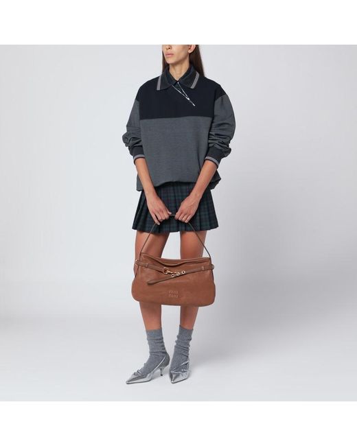 Sweat À Capuche Anthracite/Bleu Miu Miu en coloris Blue