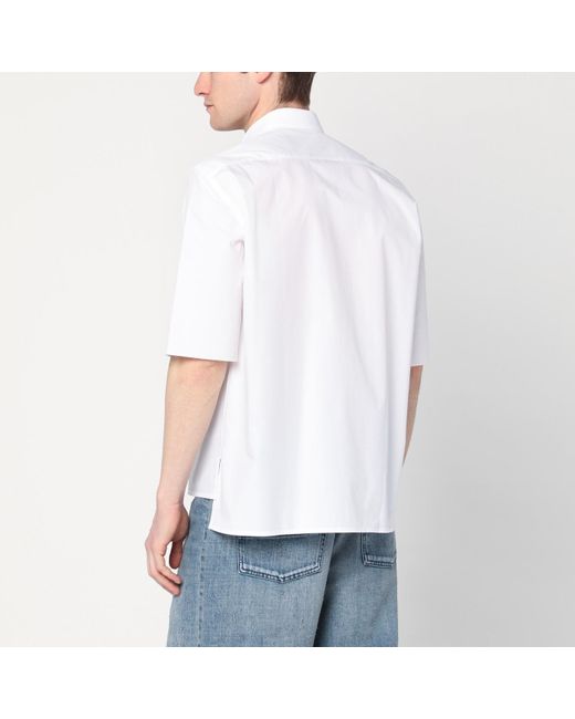 NAMACHEKO White Shirt With Logo Patch for men