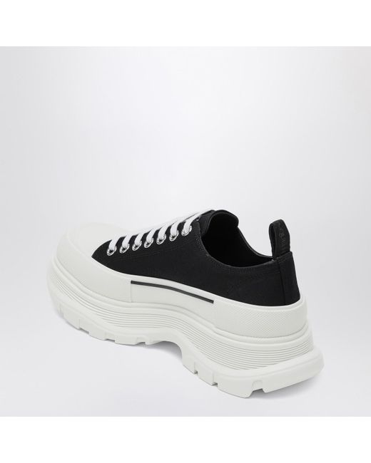 Alexander McQueen Black /white Tread Slick Shoes for men