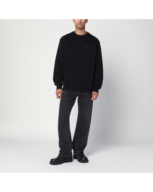 Givenchy Black Crew Neck Cotton Sweatshirt for men