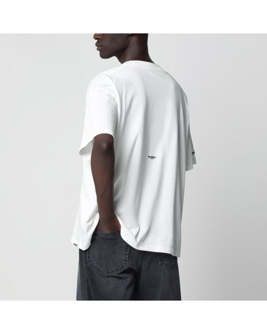Represent White Micro Owners Club Cotton T-Shirt for men