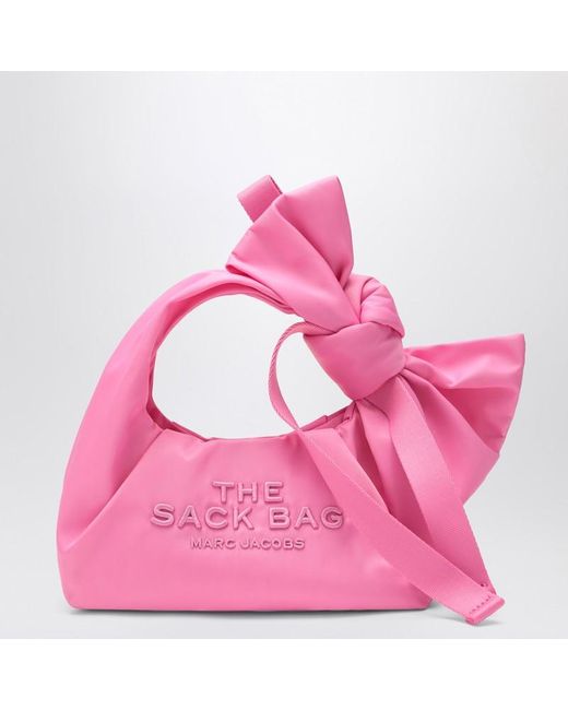 Borsa mini the bow in nylon di Marc Jacobs in Pink