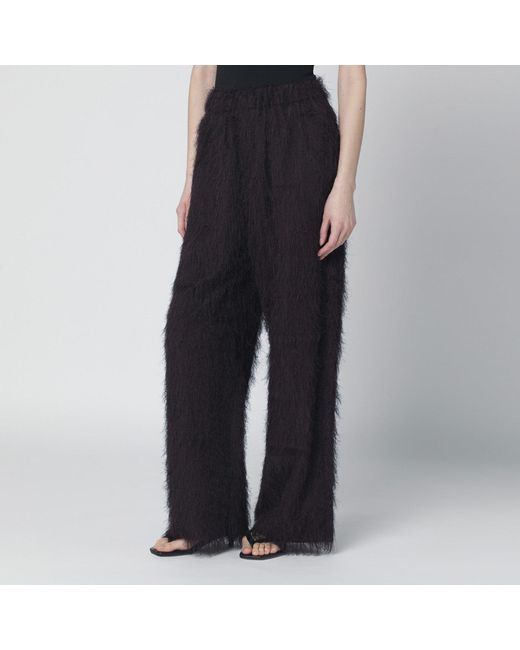 Frankie Shop Black Dark Fringed Trousers
