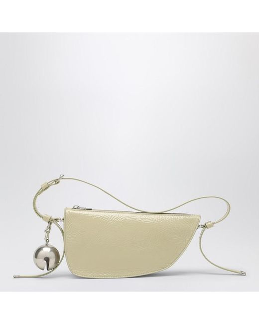 Petit Sac Shield Clair En Cuir Burberry en coloris White
